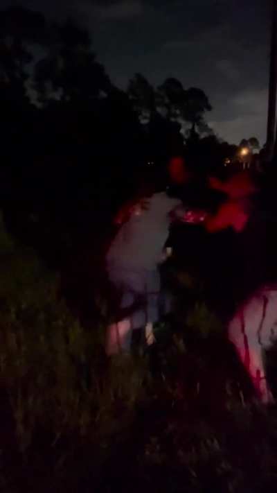 Drunk dudes harassing neighbor