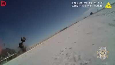 insane wreck caught on Highway Patrol body cam