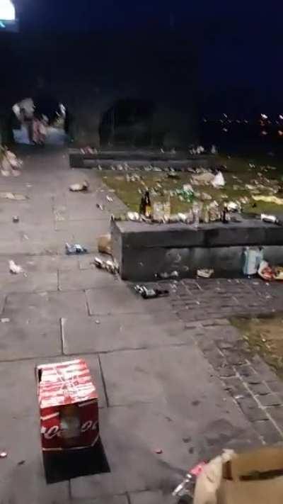 Galway looking great last night. This was one of many places ruined last night. Canals are just as bad.