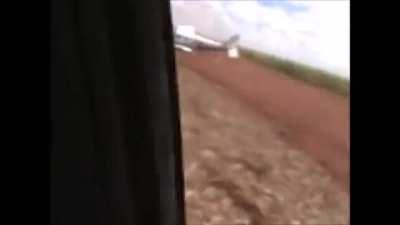 Brazil cops PIT maneuver to drug smuggling plane