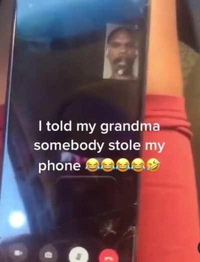 Grandma wasted no time