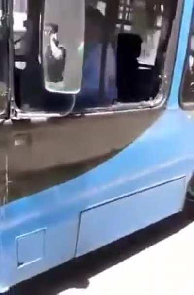 Spitting at a bus driver