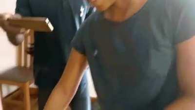 A mangeworm infestation on a dog.