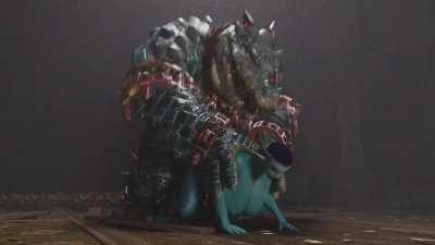 Kroxigor fucks Soria (Warhammer) (Animation is by me)