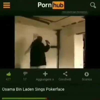 Osama Bin Laden sings poker face