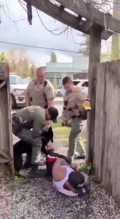 [NSFW] Black man HANDS UP unarmed, police release Dog on him to Attack him. This Black man DOES NOT EVEN FIGHT OFF THE DOG BECAUSE HE'S too AFFRAID POLICE WILL KILL HIM! Do you Understand the Level of FEAR it takes to Lay STILL while a Dog ATTACKS YOU!! W