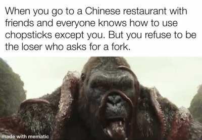 I don’t wanna embarrass myself in front of the ninjas