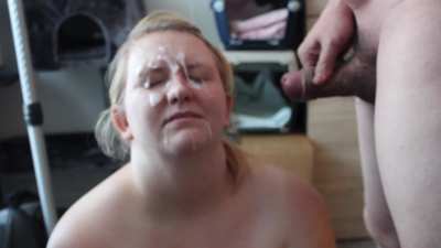 1 week worth load dumped all over her face