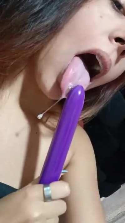 my tongue is very wet with my drool