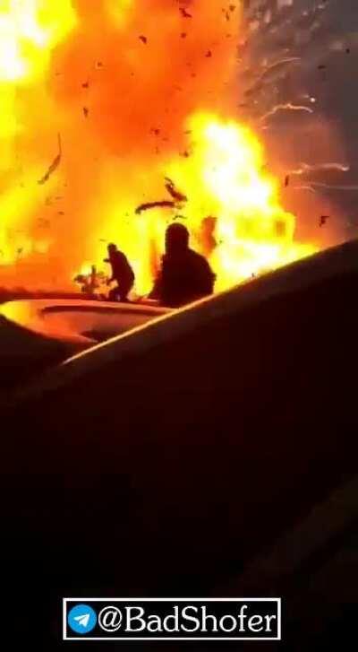 In Dagestan, after an accident, a Gazelle exploded