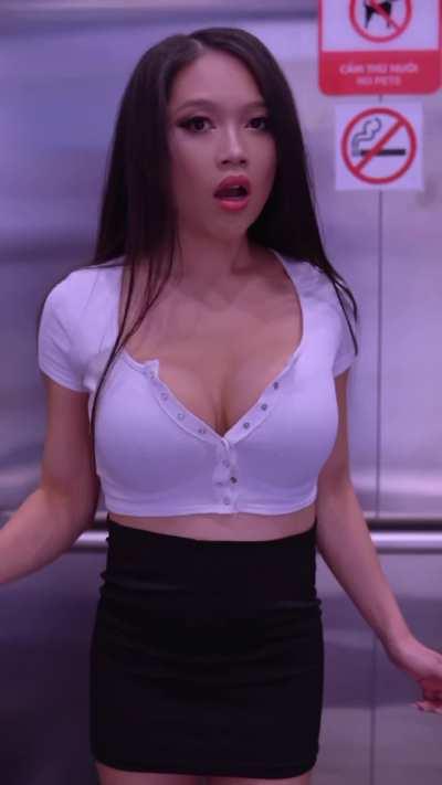 Naughty at the elevator 