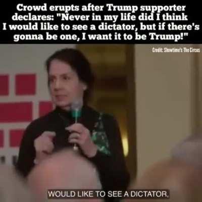 Trump's MAGA minions are so brainwashed by fascist propaganda, they want to stop the vote, because they actually WANT Trump to be a dictator.