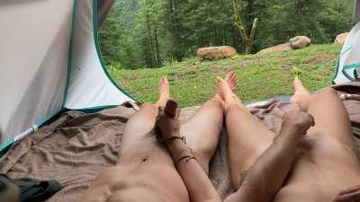 An open invitation to anyone who walks by our tent 😛