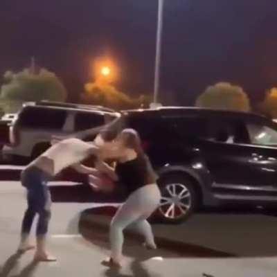 Head gets smashed into concrete.