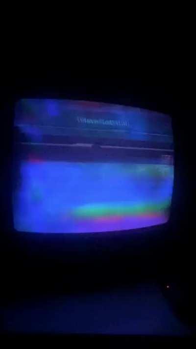 lain intro analog video glitch art (cw: flashing images)