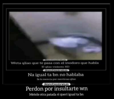 Acata el inodoro qe abla