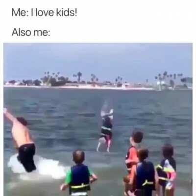 When they're my children it's different