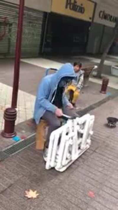 EDM played on some PVC pipes