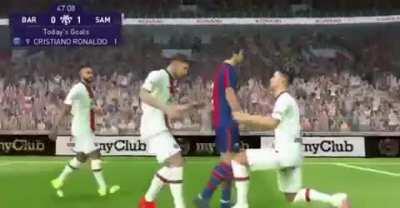 Maldini got ganged up in celebration.. Poor guy