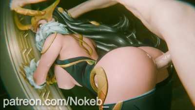 Lady Loki getting some backshots (Nokeb)