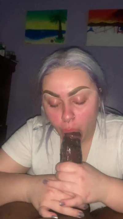 [OC] Blowing me while her kids asleep in the room