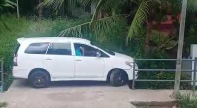 Parallel parking champion.