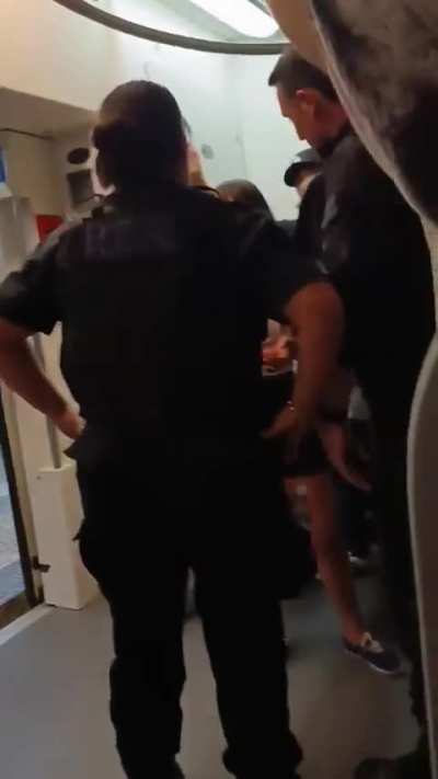 Una mujer increpo e insulto a oficiales de la PFA mientras trabajaban en la estacion de tren y la detuvieron por desacato policial.