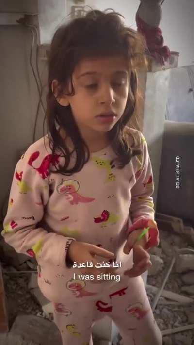 The missile fell into my sister's stomach