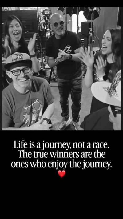 Life is a journey, not a race