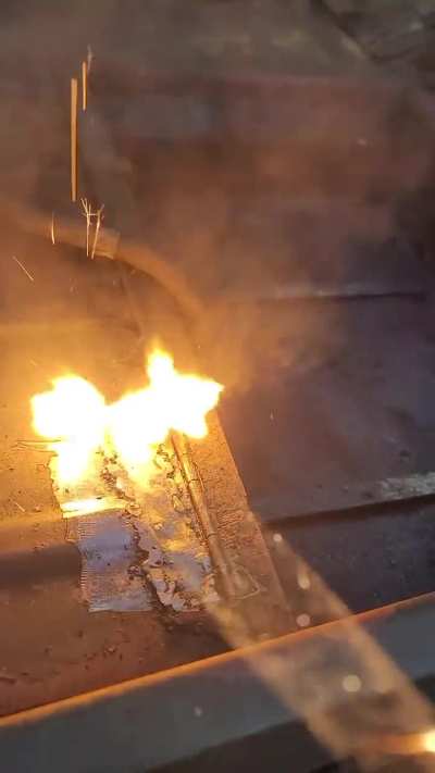 Testing on pitted crappy welding job