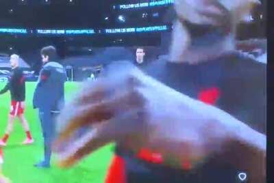 Sadio before the game