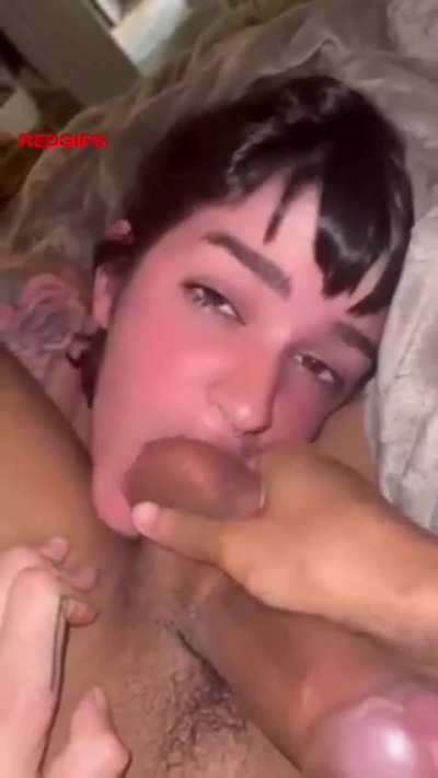 Keep worshipping these gooner balls like the cum hungry slut you are