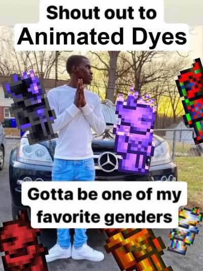 midnight rainbow dye on the unicorn mount