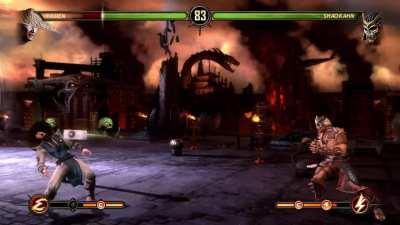 Brother and I were playing MK9 and this happened to him😐