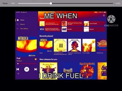 Me When I drink fuel