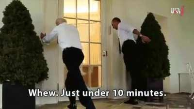 Obama and Biden go jogging