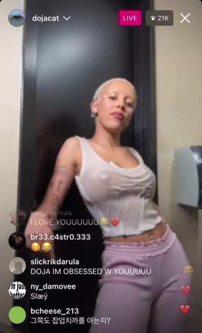 Wet white tee on IG Iive