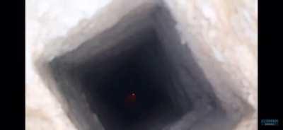 Throwing a molotov down a hole...