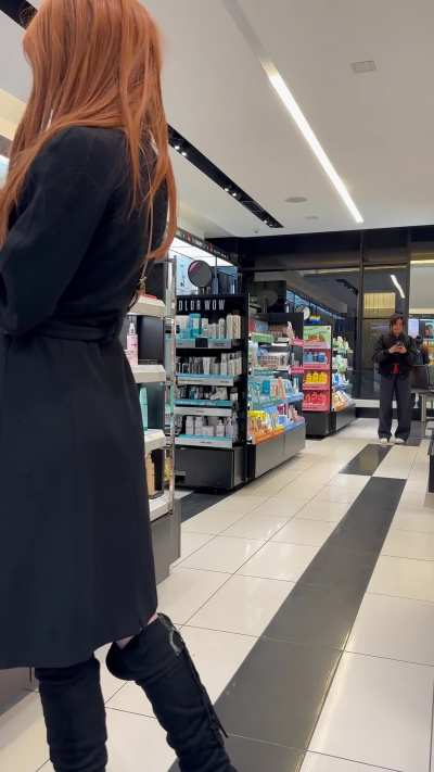 Only my close friends know that I love to shop naked