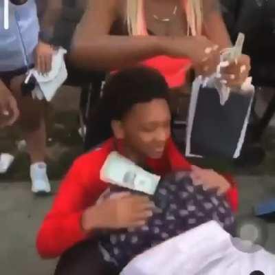 he got a whiff of sumn