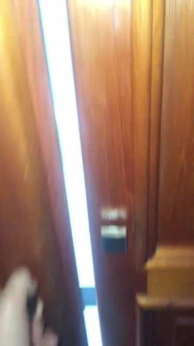 A toilet in a shelf...