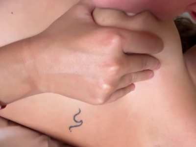 She really likes her tits getting sucked