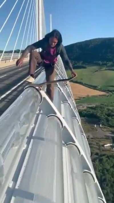 HMRB while I skate down this bridge to base-jump