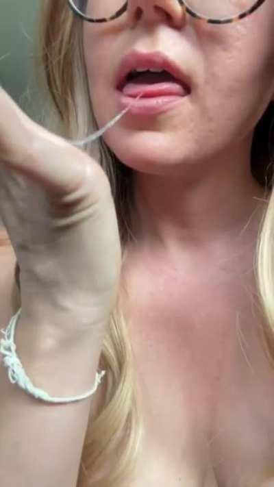 So wet it drips. So wet it have to eat