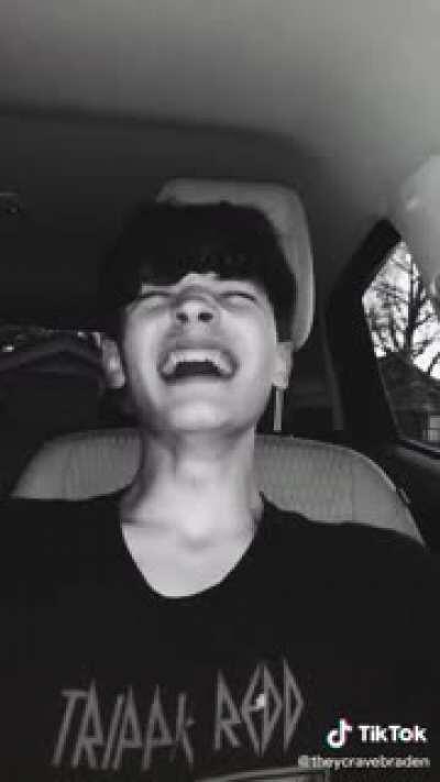 Filming a hysterical meltdown and then deciding to post it on social media