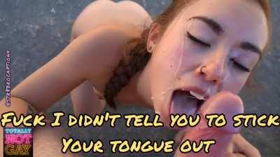 It's not gay if you swallow cum as a joke