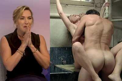 Kate Winslet watching her own scenes