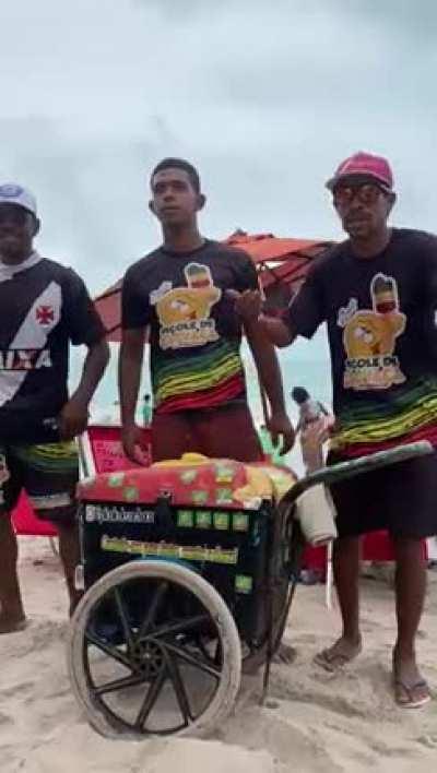 Heineken and caipirinha popsicle