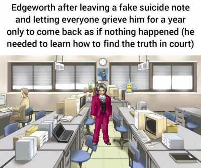 Edgeworth is only human
