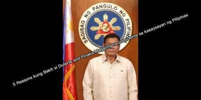 5 Reasons kung bakit si Duterte ang pinaka magaling na presidente sa kasaysayan ng Pilipinas